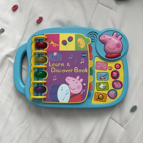 vtech Other - VTech Peppa Pig Interactive Learning Book - Blue and Yellow